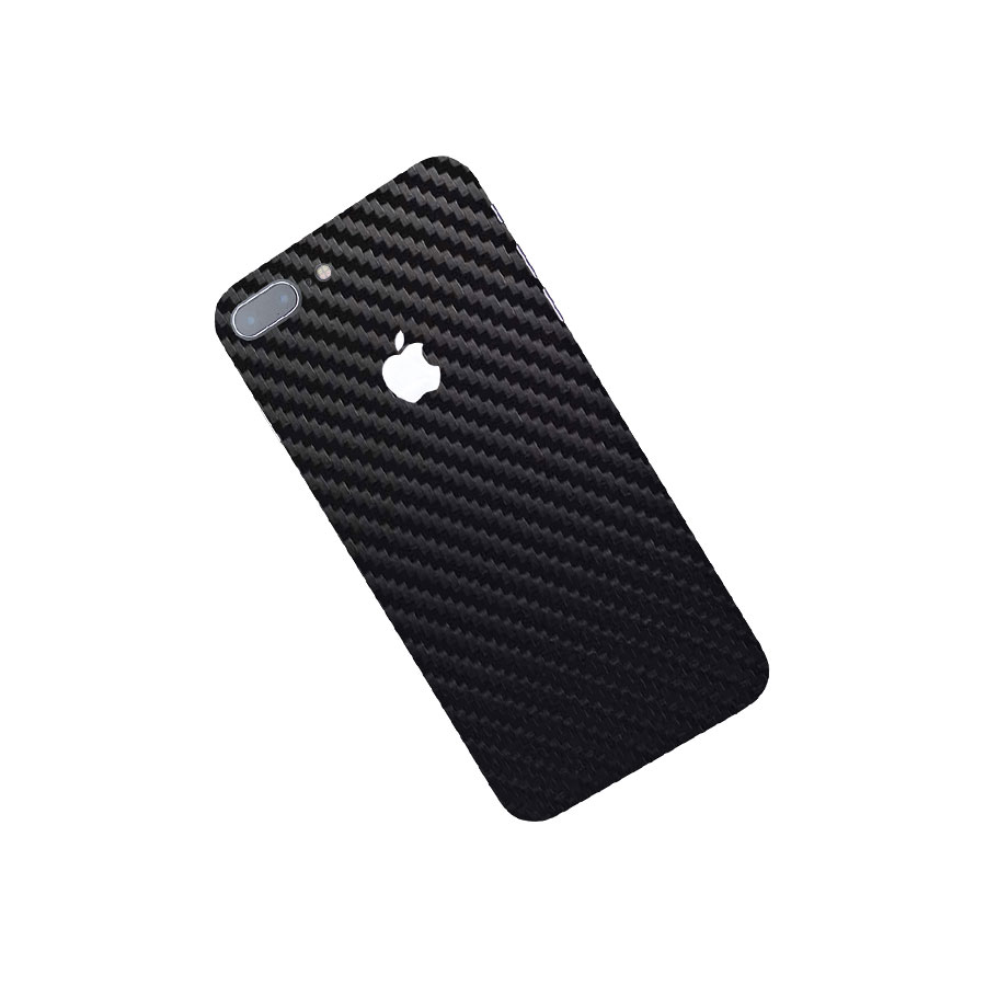 Folie iPhone 7 Plus pentru spate din material TPU textura carbon