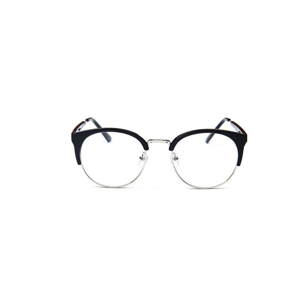 Ochelari lentile transparente femei model vintage aspect ochi de pisica