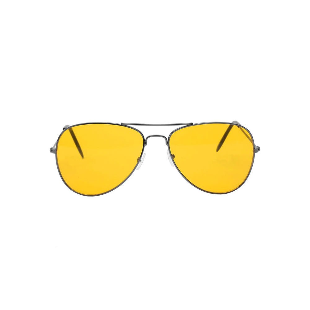 Ochelari lentile semitransparente culoare galbena stil aviator UV400