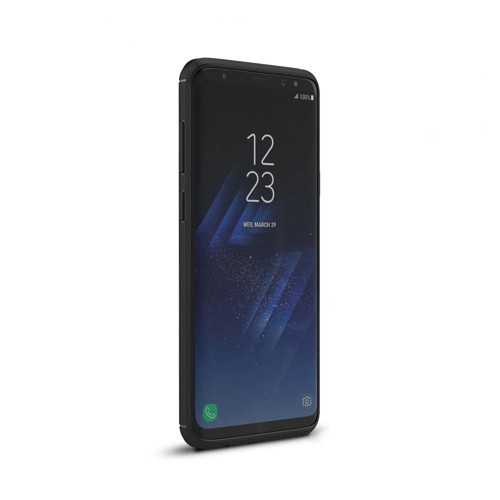 Husa Samsung Galaxy J6 2018 protectie ridicata la soc material imitatie carbon