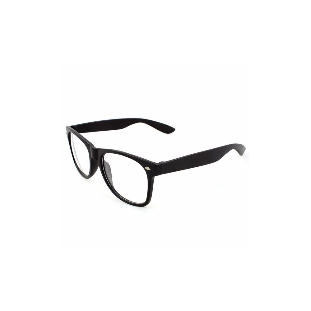 Ochelari lentile transparente stil Wayfarer din ABS lucios UV400